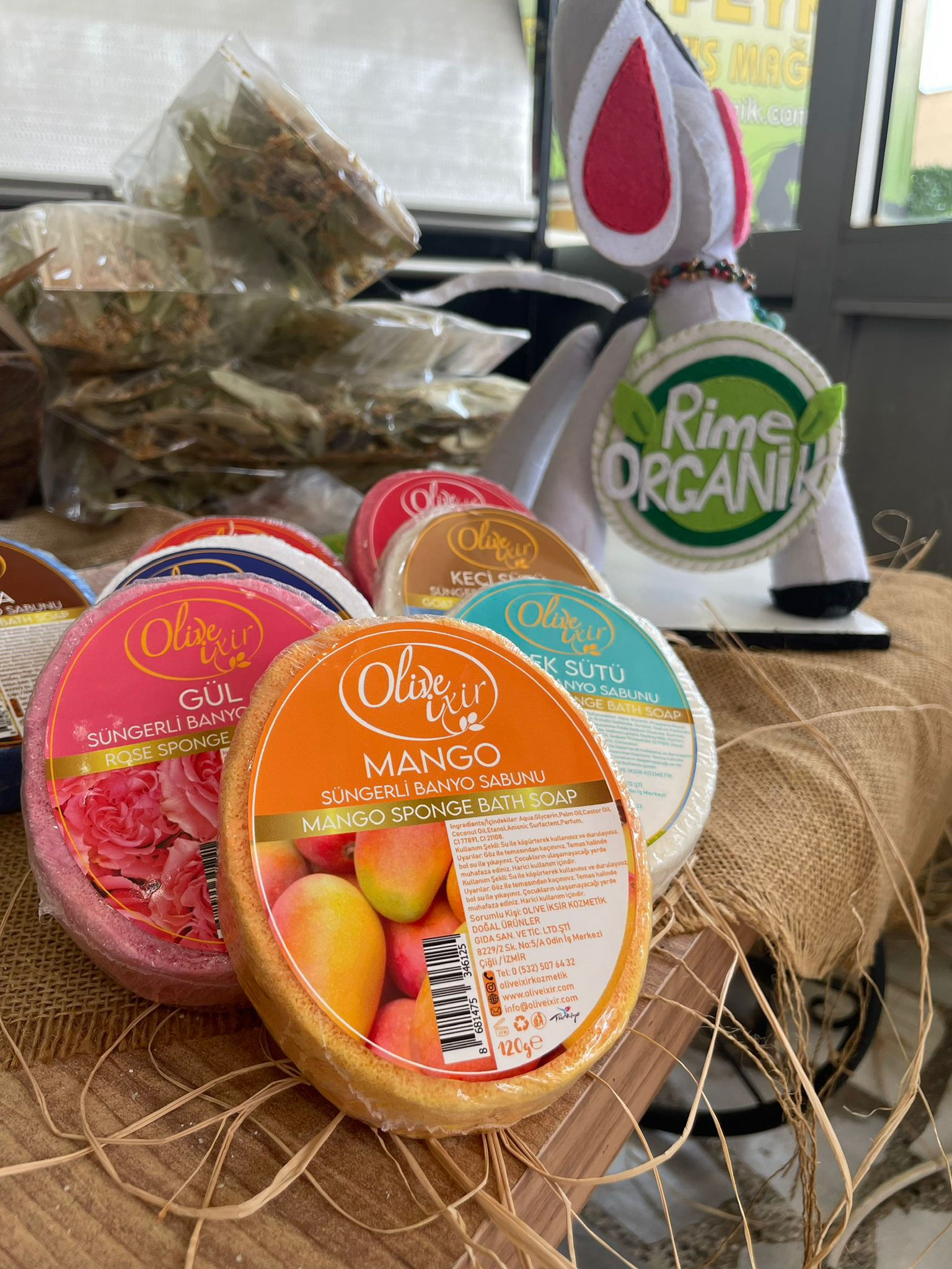 Mangolu Süngerli Sabun