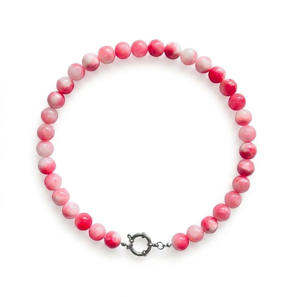 Rosenschimmer Naturstein Choker