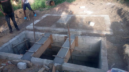 NEW Toilet Blocks for the community of Lungi