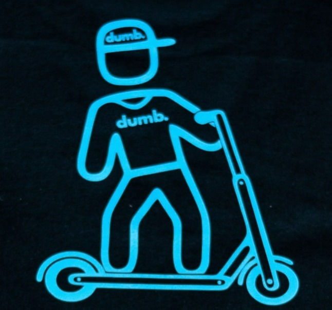 Thumbnail: dumb. youth action scooter hoodie