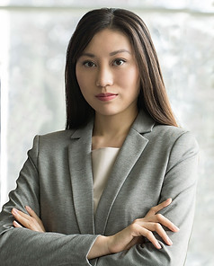 Woman in Grey Suit