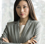Woman in Grey Suit