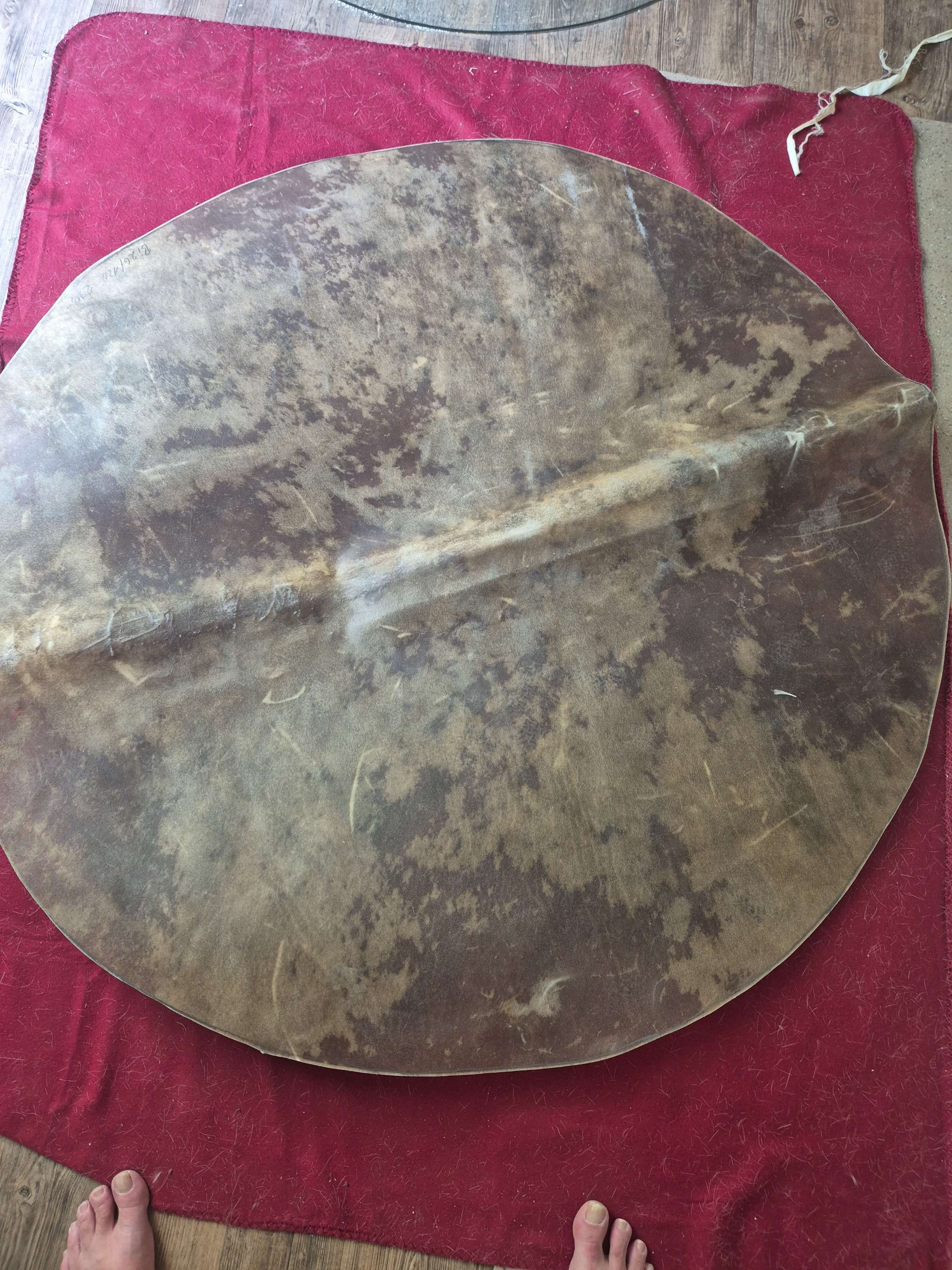 26/120 cm Bisonrohhaut Trommelhaut Mother Drum