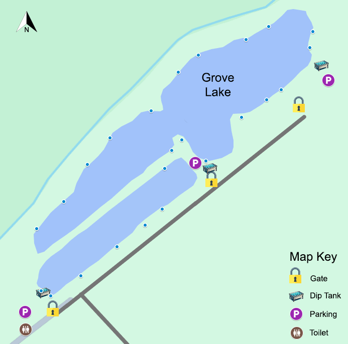 Map of Grove Lake