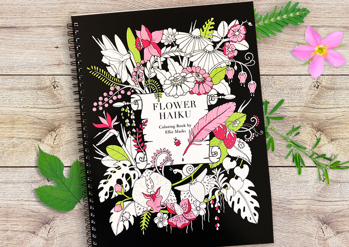 Flower Haiku Coloring Book