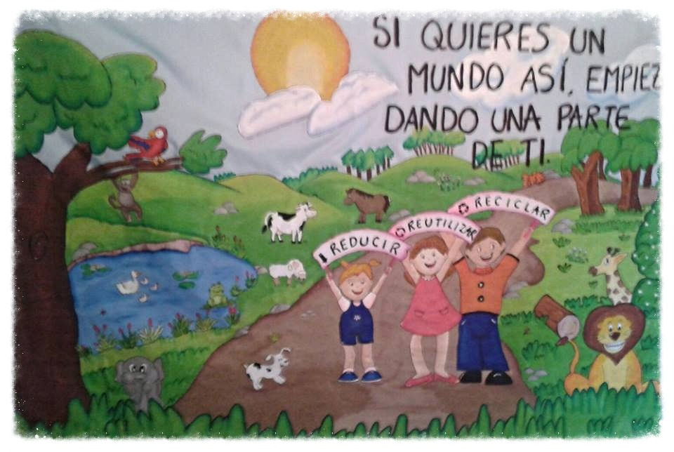 Mural cuidando el medio ambiente