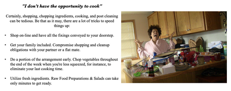 Defeating Obstructions to Cooking at Home