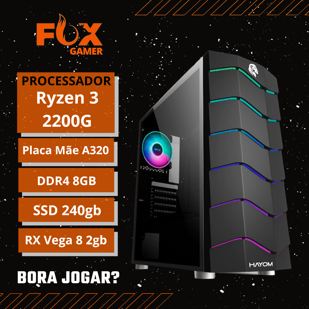 Ryzen 3 2200g/ RX Vega 8/ 8gb/ 240gb