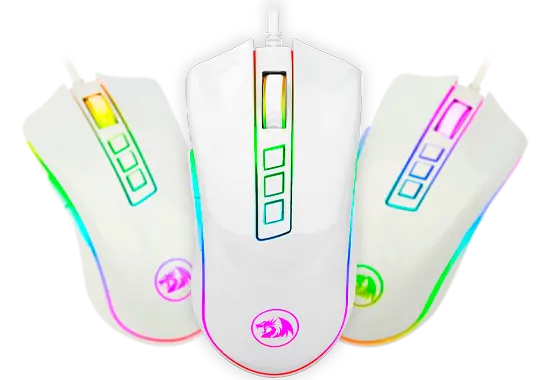 Mouse Redragon Cobra Chroma Lunar White (M711-W)‎