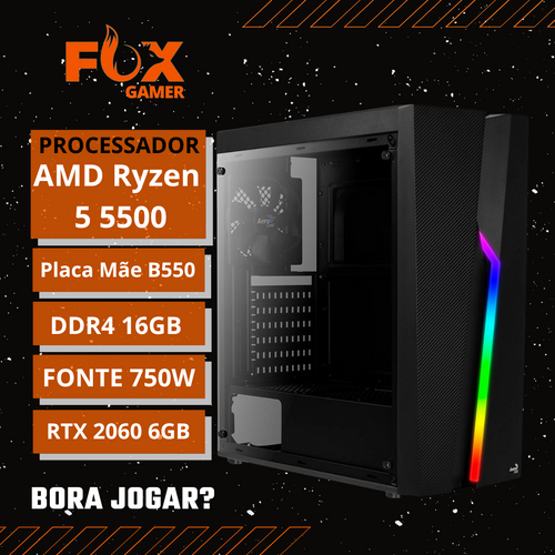 PC Ryzen 5 5500/ 16gb/ 480gb/ RTX 2060 6gb | Fox Gamer Info