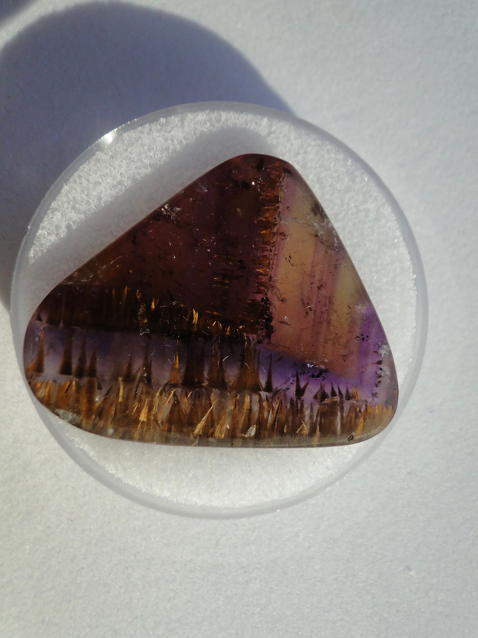 Cacoxenite in Amethyst
