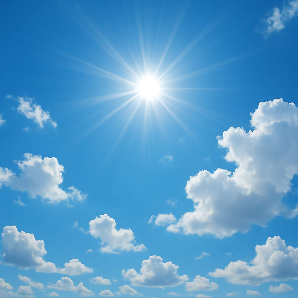 Blue Sky with white clouds