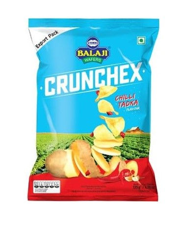 Balaji Wafers Crunchex Chilli Tadka, 35g - HUMARABAZAR