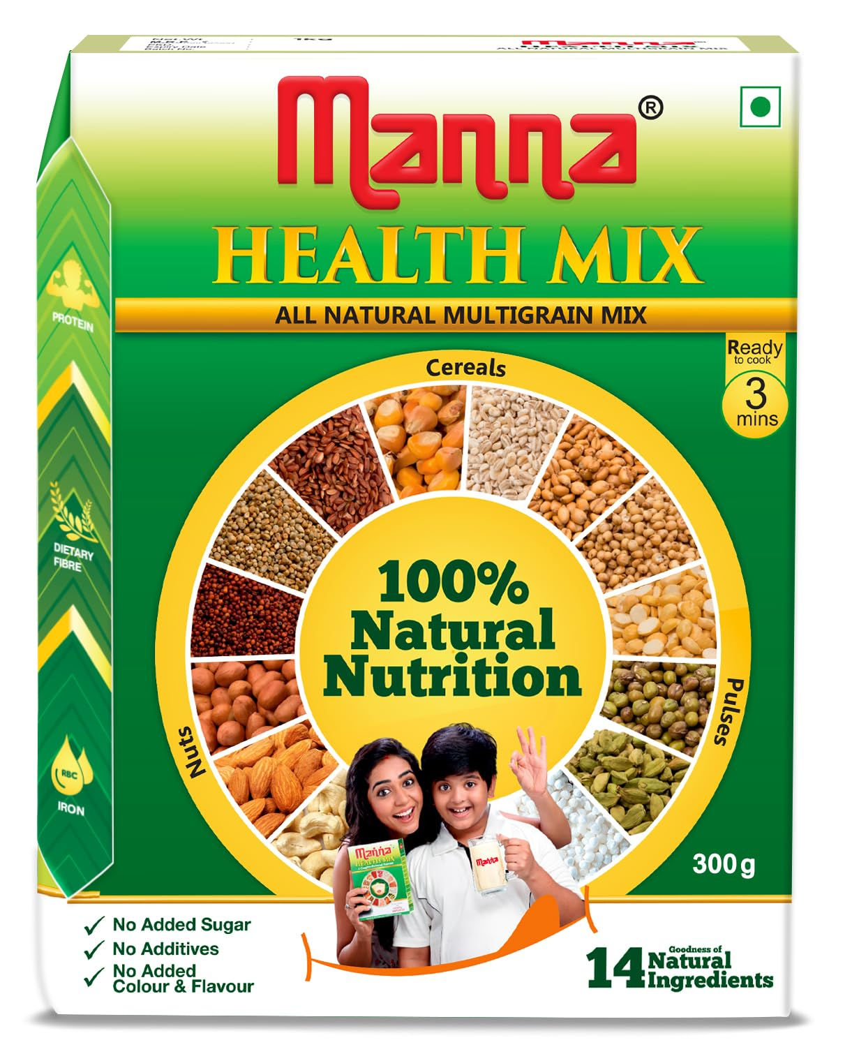 Manna Health Mix, Sathu Maavu, No Added Sugar, Colour, Flavour, Health Drink, Po