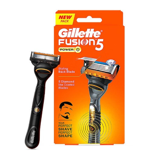 Gillette Fusion Power Razor for Men | 1 Pc | With styling back blade for Perfect