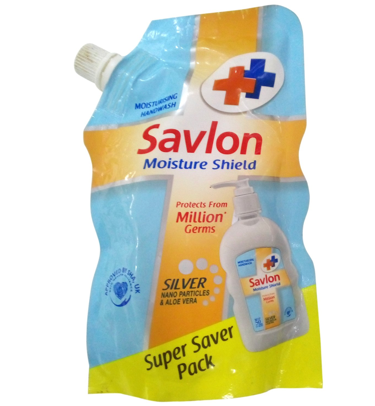 Savlon Hand Wash - Moisture Shield, 185ml Pouch