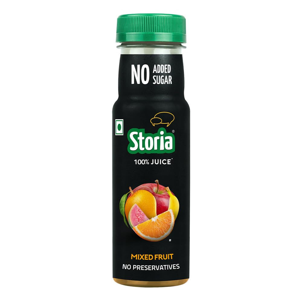 Storia 100% Juice Mixed Fruit, No Added Sugar, No Added Preservatives - 180ml