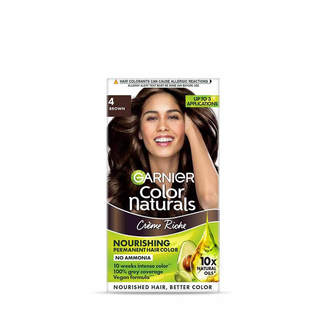 Garnier Color Naturals Mini Shade 4 Brown, 35ml + 30g
