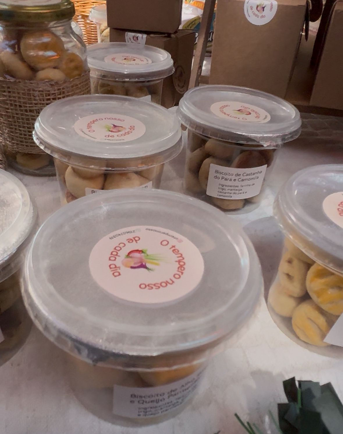 Biscoito de Castanha do Pará e Camomila