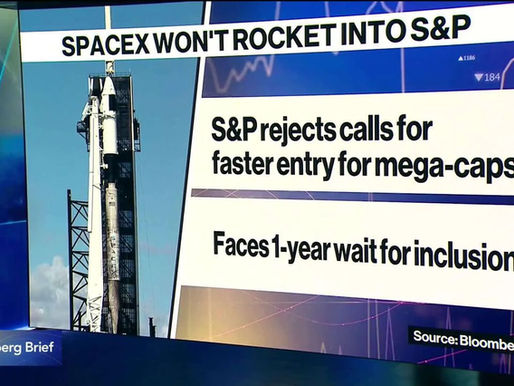 SpaceX & Others Will NOT Be Fast Tracked Into The S&P 500; Young Tech Savvy Investors Fuel NGX’s Unprecedented Bull Run; And What If “My Religion Prohibits Me From Using AI At Work.”