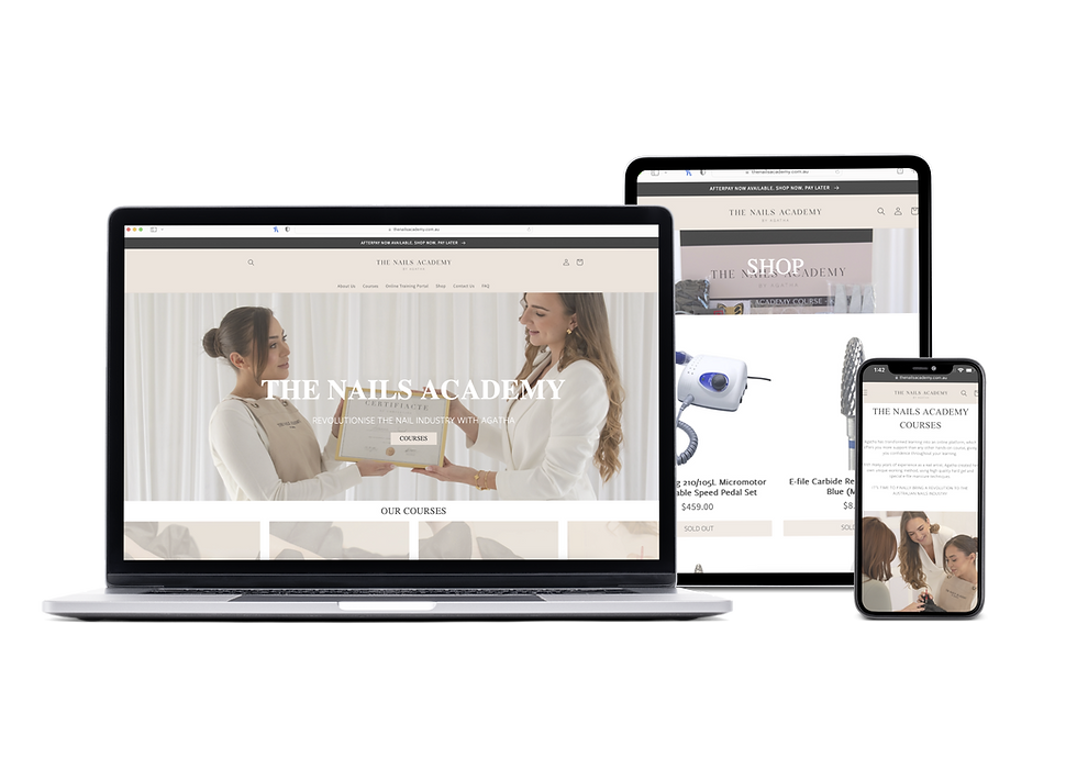image of websites on different devices