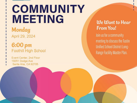 Community Meetings for the Facility Master Plan Held at 3 High School Sites
