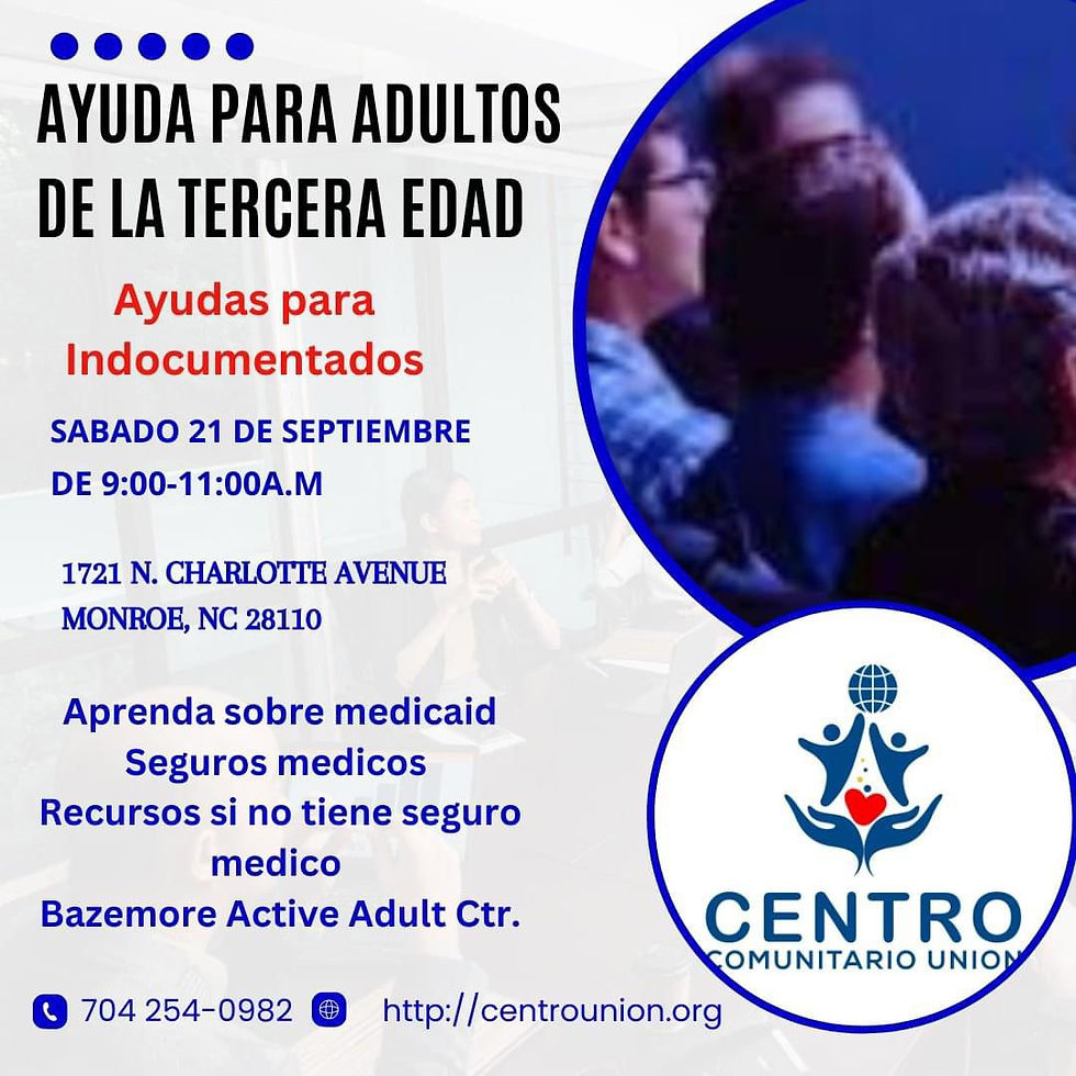 Ayuda para adultos de la Tercera Edad - Help for the elderly