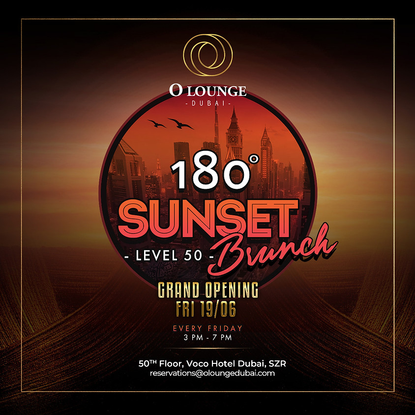 180° SUNSET BRUNCH - 26/6/2020