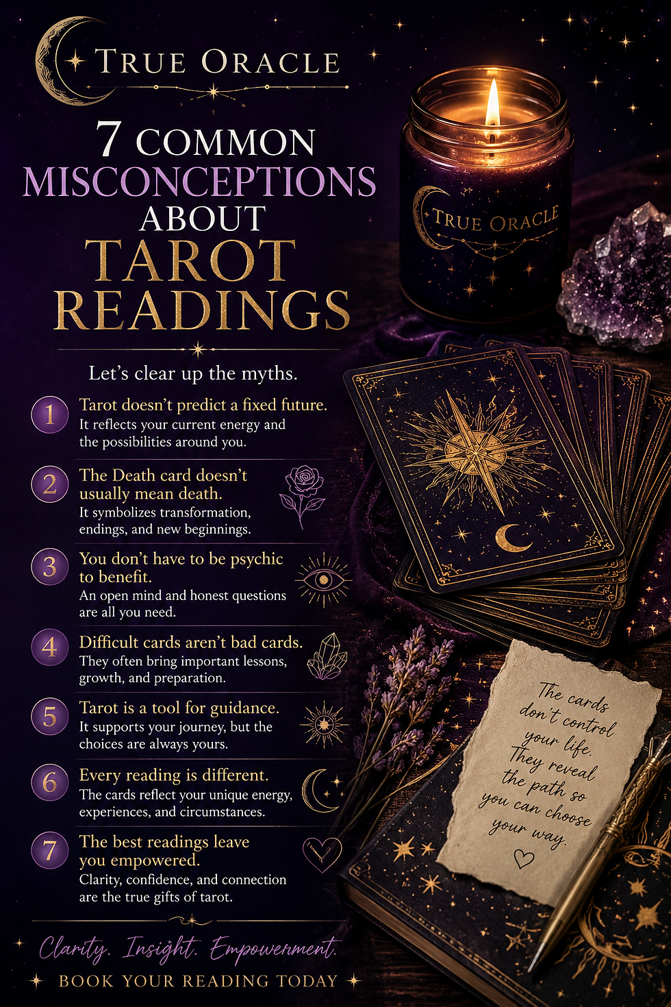 7 Common Misconceptions About Tarot Readings
