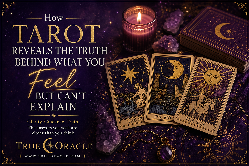 How Tarot Reveals the Truth Behind What You Feel but Can’t Explain ✨🔮