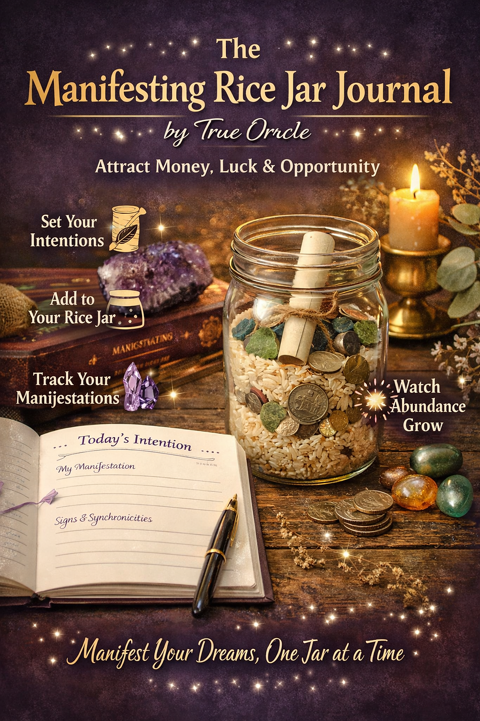 The Manifesting Rice Jar Journal: A Simple Ritual to Attract Money, Luck & Opportunity