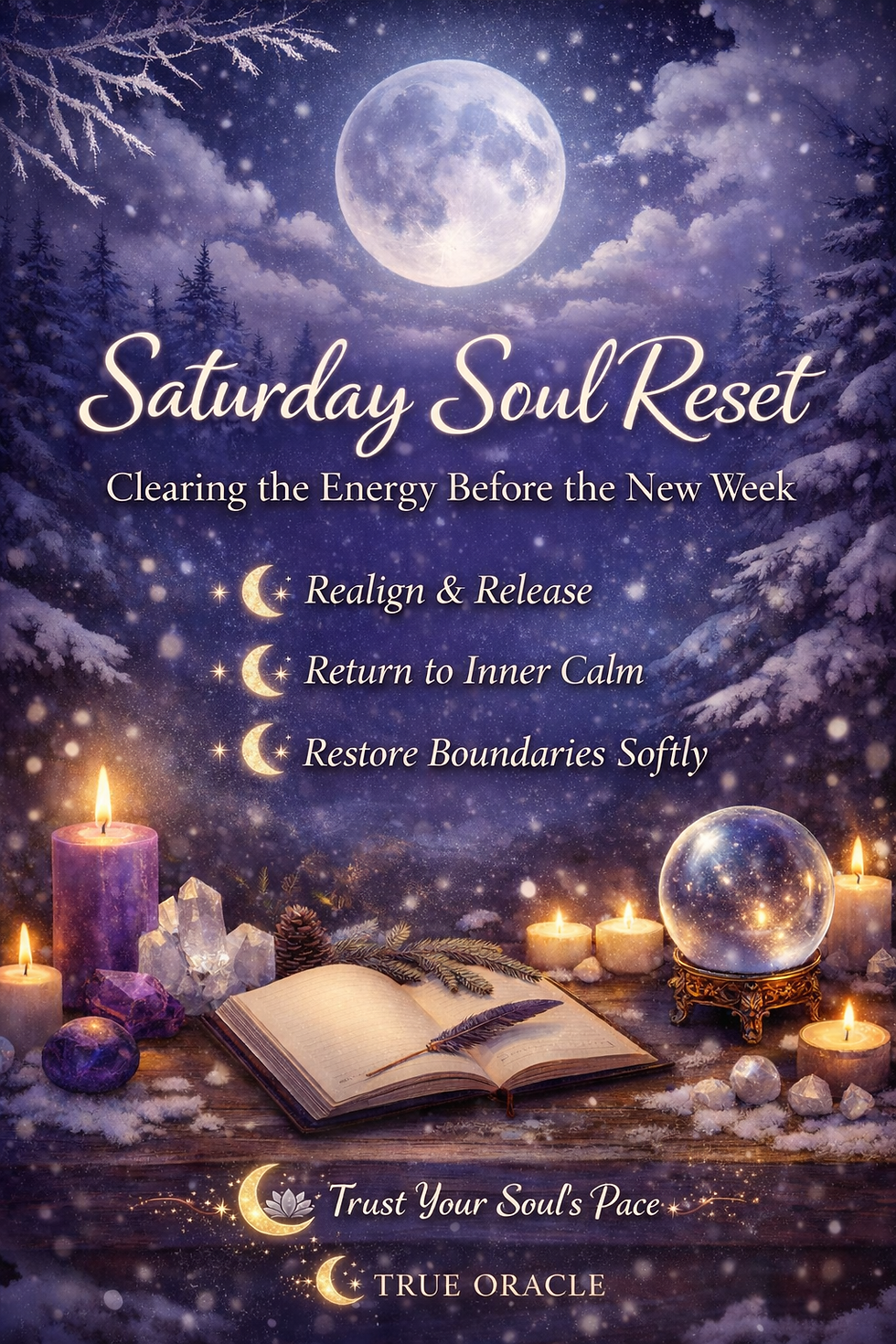 🌙 Saturday Soul Reset: Clearing the Energy Before the New Week