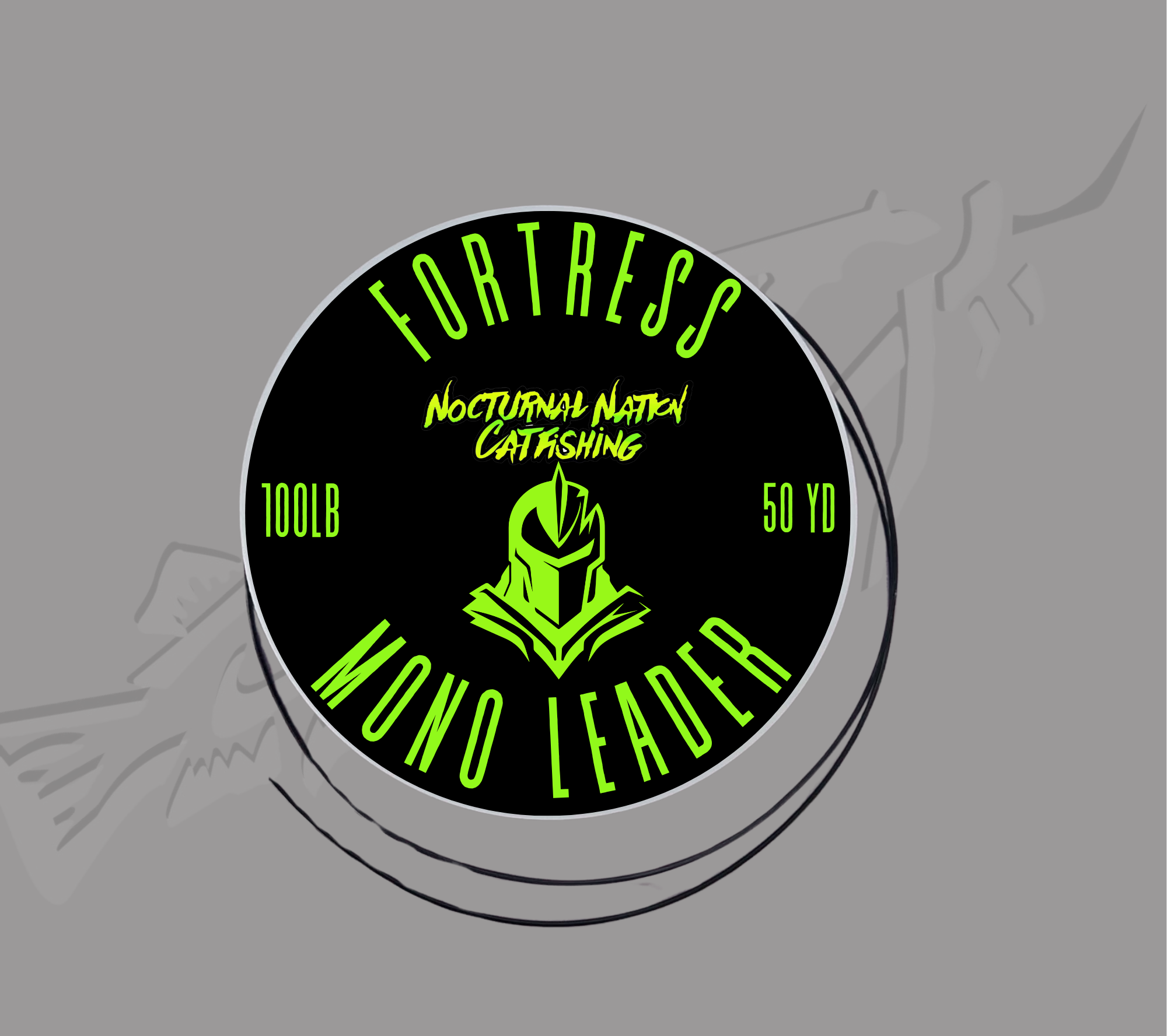 BLACK REINFORCED MONO LEADER LINE