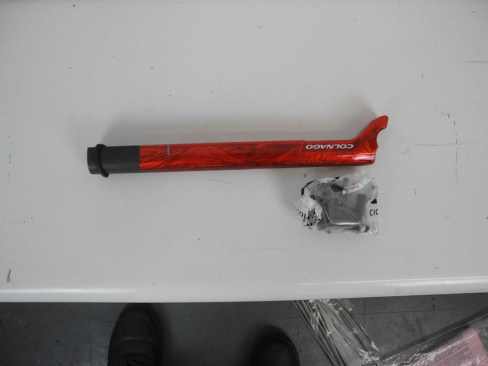 Thumbnail: 'Frozen' Red Colnago C64 frameset, brand-new-in-box, 45 / S