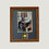 Thumbnail: Firefighter standing by ambulance in oak picture frame