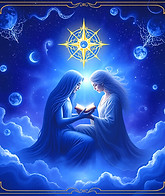 oracle cards reading deep emotional blue quantum violet