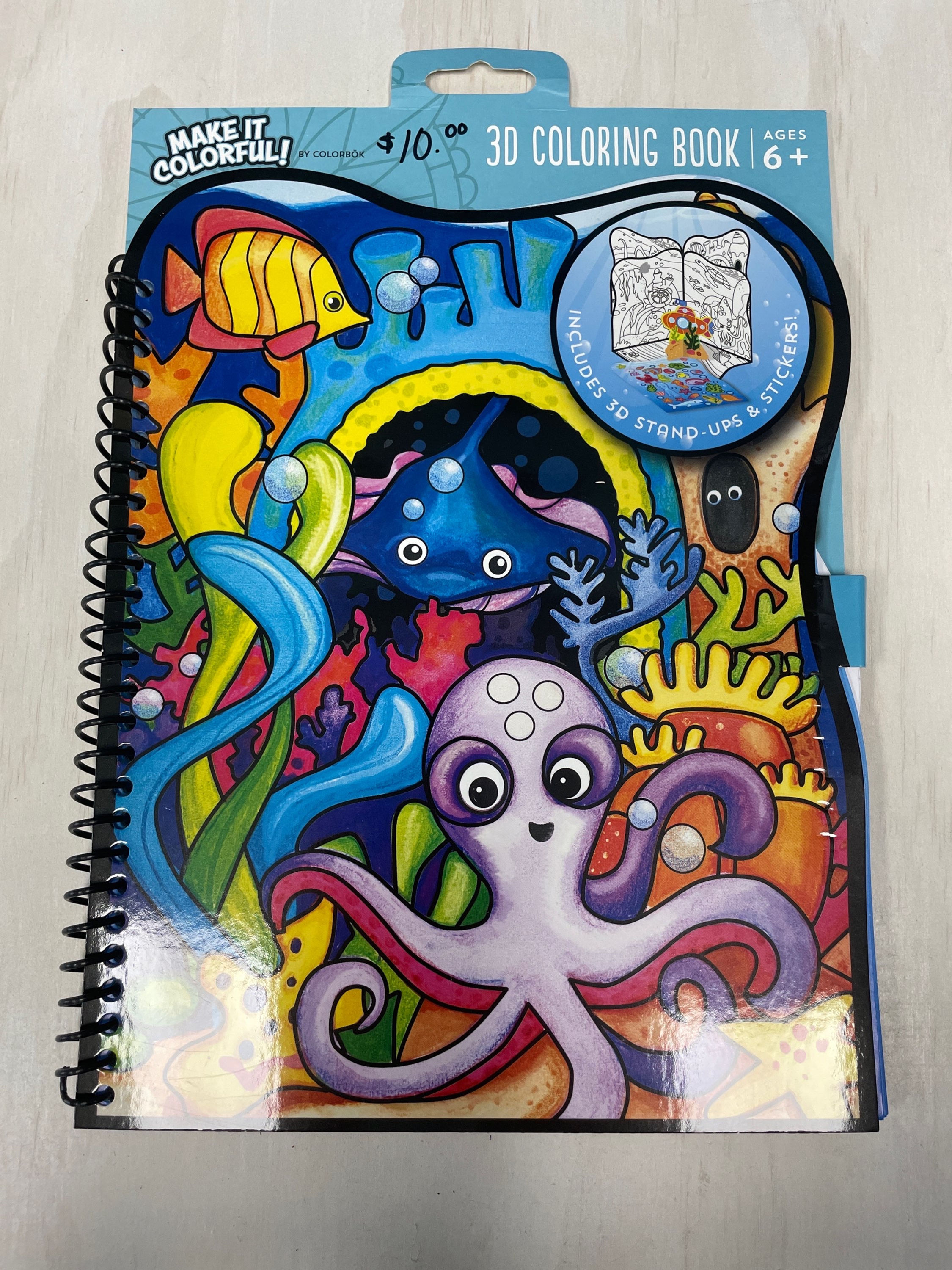 Under the Sea-3D coloring book