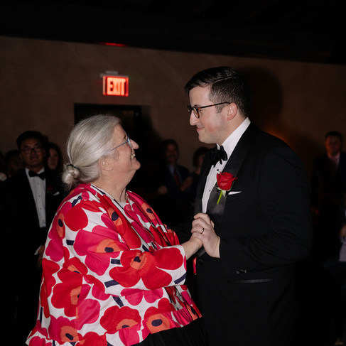 Shelby and Arthur Ensign-George at their Valentine's Day wedding ceremony inside the glass atrium at Sanctuary Lexington Kentucky