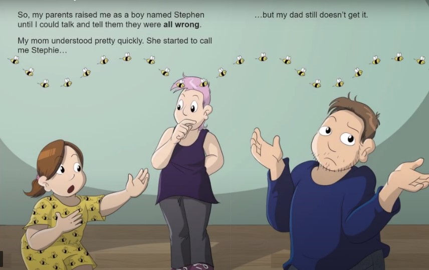 Thumbnail: My Dad Thinks I'm a Boy:  A Trans Positive Children's Book	by Sophie Labelle