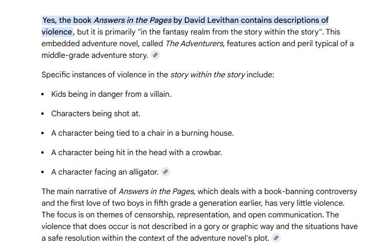 Thumbnail: Answers in the Pages by David Levithan