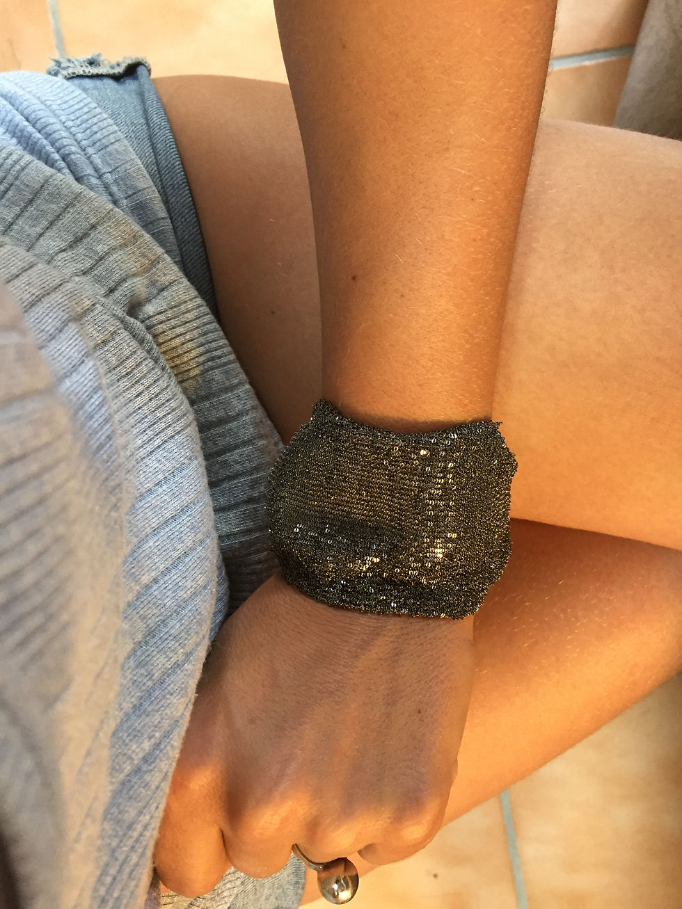 SECOND SKIN Bracelet Black XL