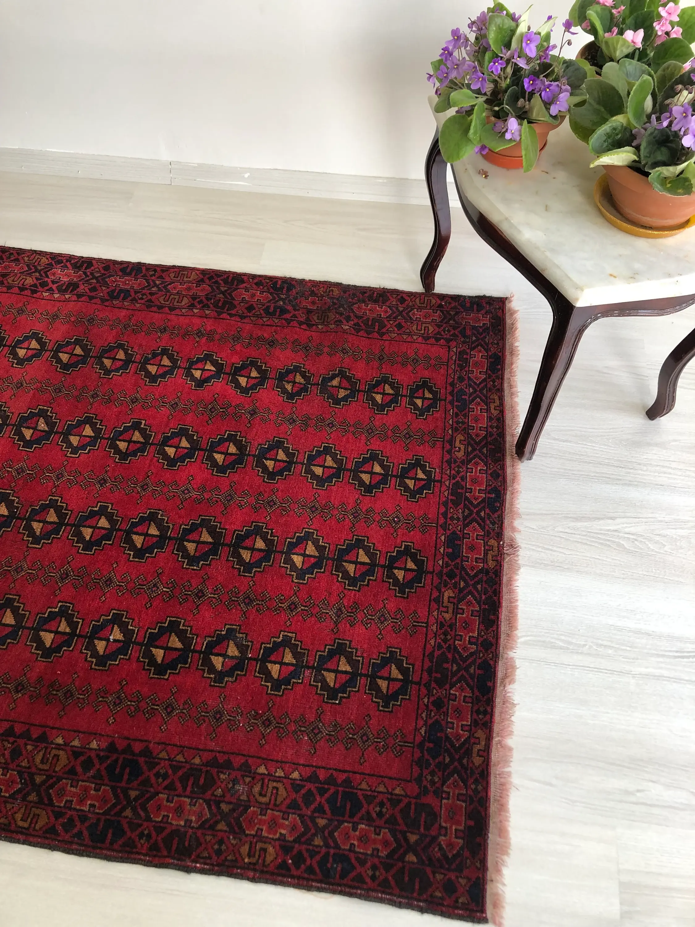 6x3 Oriental Red Rugs,Turkish Style Vintage Rugs,Red Vivid Rugs,Decor Rugs