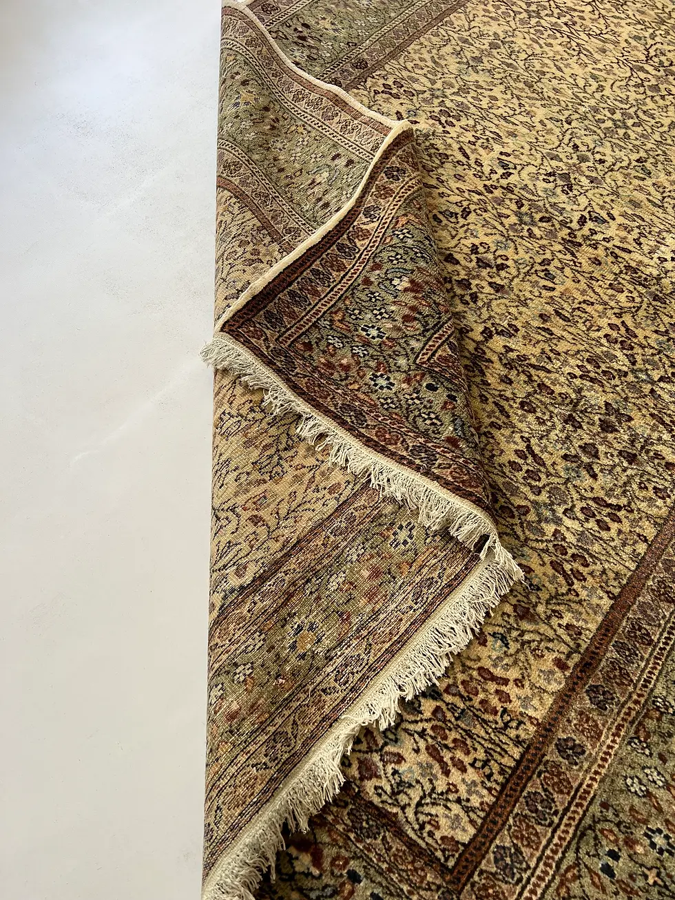 Thumbnail: 4x7 Stunning Handmade Rug for Livingroom, Vintage Large Area Rugs,Oushak Rug,Bei