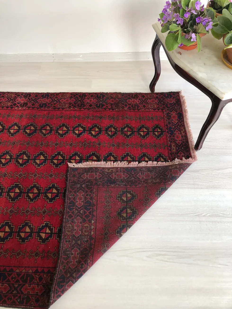 Thumbnail: 6x3 Oriental Red Rugs,Turkish Style Vintage Rugs,Red Vivid Rugs,Decor Rugs