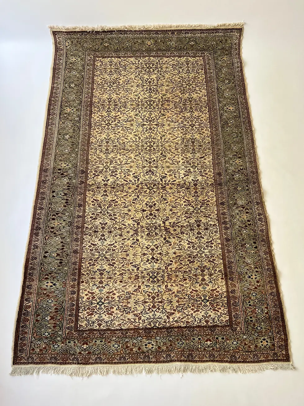 4x7 Stunning Handmade Rug for Livingroom, Vintage Large Area Rugs,Oushak Rug,Bei