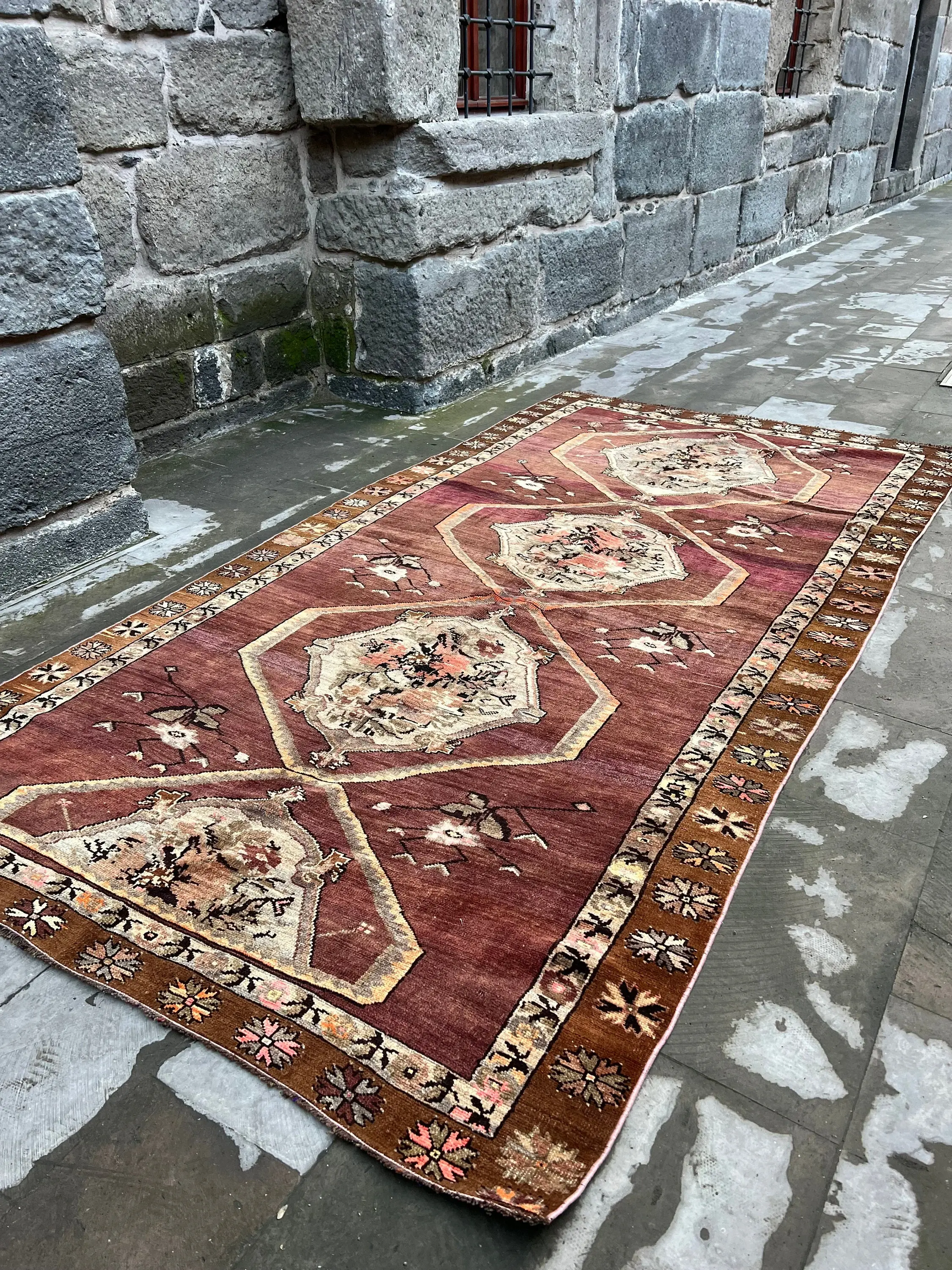 5x11 Oversize Vintage Turkish Rug Carpet,Oushak Large Carpet
