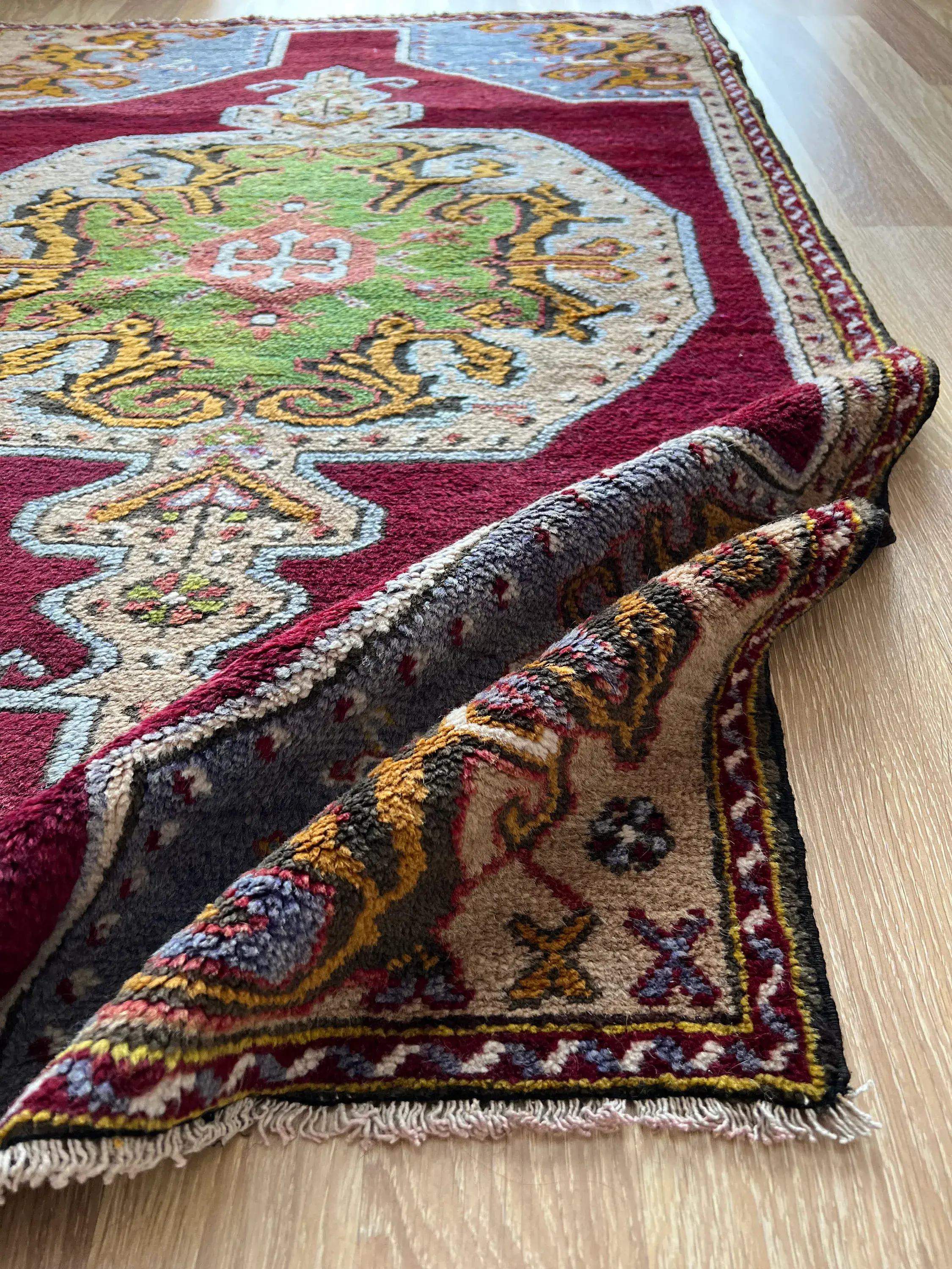 3x5 Persian Style Vintage Rugs,Oriental Design Rugs for Bedroom,Small Area Rugs