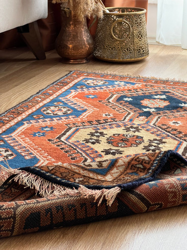 2x4 Boho Style Rug, 2x4 Turkish Area Rugs,Vintage Floor Rugs