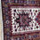 Thumbnail: 2x4 Short Vintage Turkish Runner Rug, Red-Navy Blue-White Antique Hallway Runner