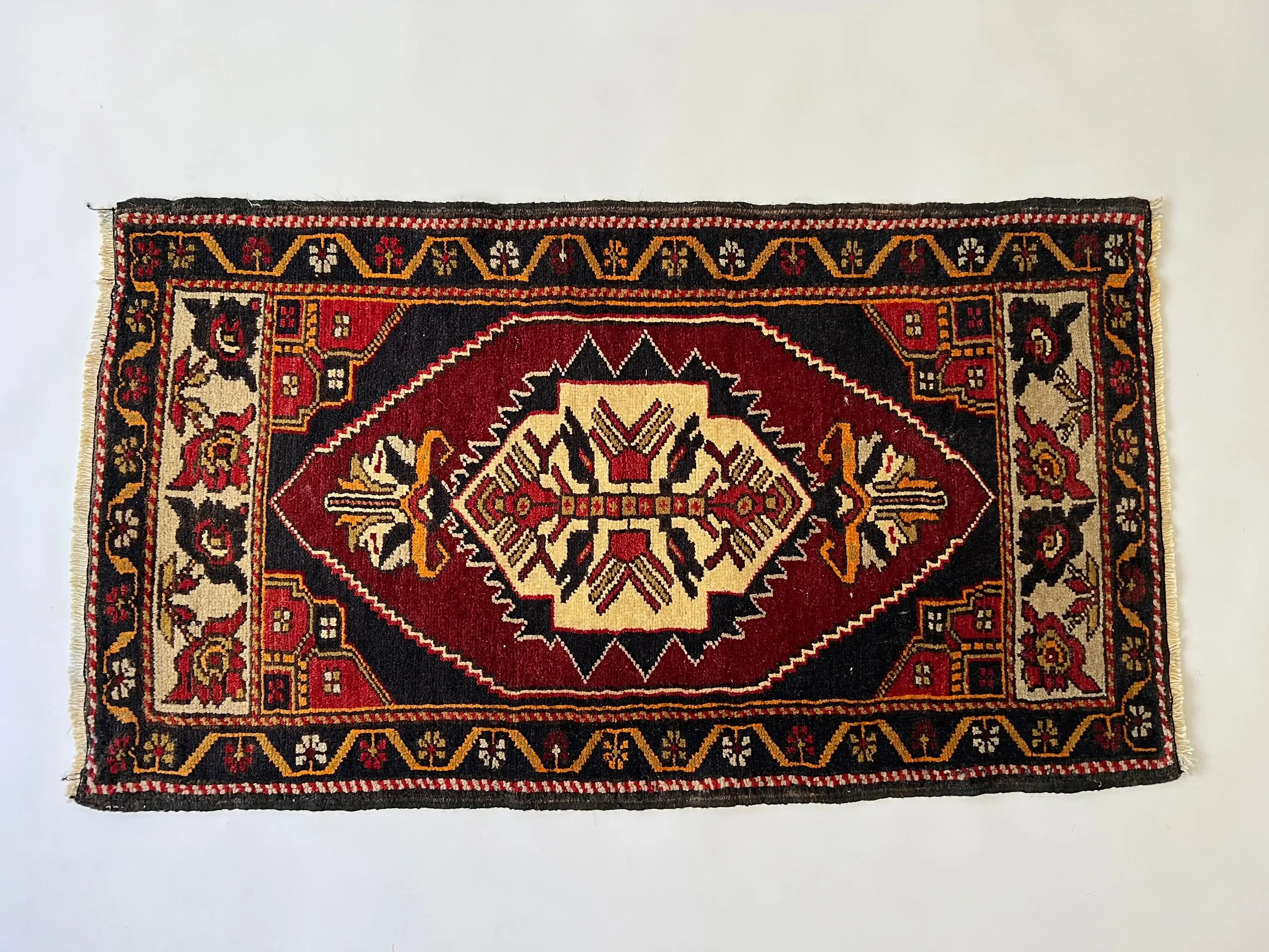 1x3 Oriental Small Handwoven Rug,Floor Mat Rug 1x3